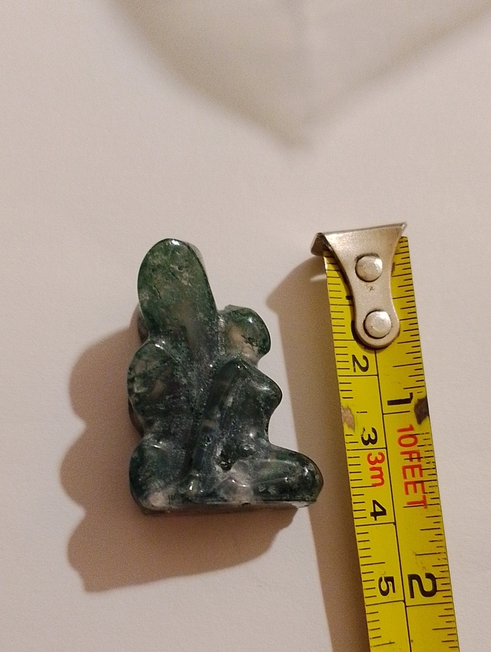 Decorative Moss Green Stone Angel